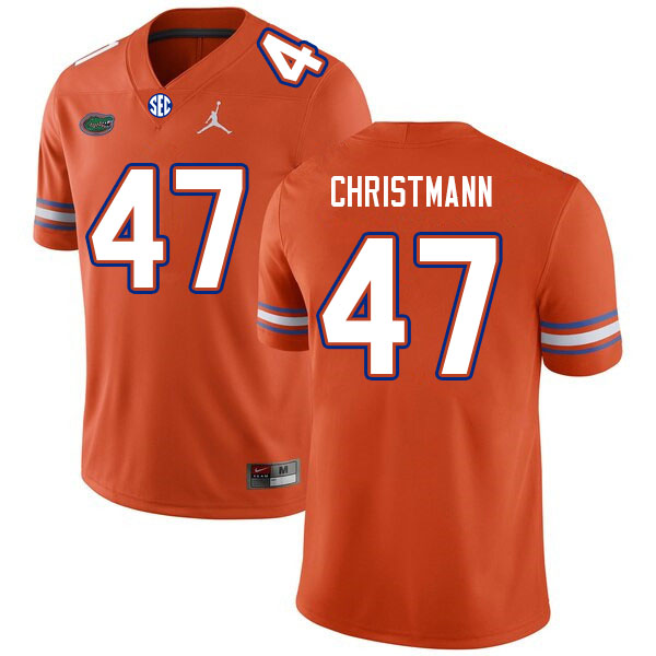Men #47 Jace Christmann Florida Gators College Football Jerseys Sale-Orange
